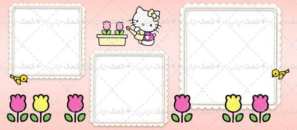 10 طرح لایه باز Hello Kitty شماره 1